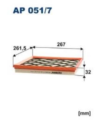 slika AP051/7-Filter vazduha Chevrolet-Opel-Vauxhall-zamenski rezervni deo