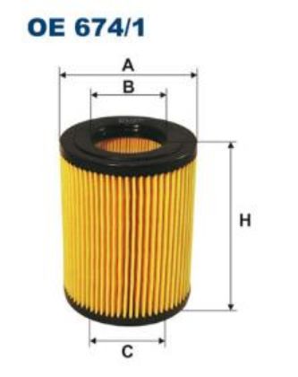 slika OE674/1-Filter ulja Hyundai-zamenski rezervni deo