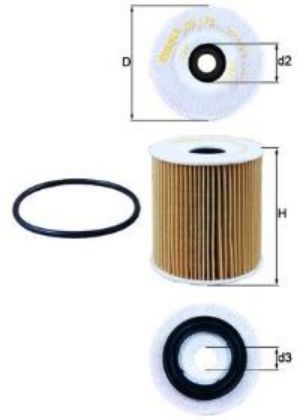slika OX175D-Filter ulja Chrysler-Fiat-Jeep-Mini-Nissan-zamensi rezervni deo