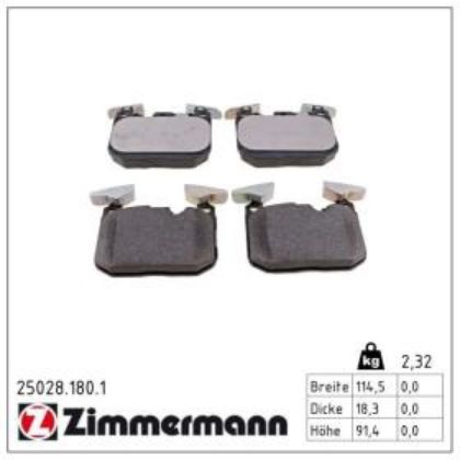 slika 25028.180.1 Pločice kočione prednje BMW  1 F20-F21-F40-BMW 2  F22-F23-F44-F87-BMW 3 F30-F31-F34-F80-BMW 4 F32-F33-F82-F83-BMW 4 Gran Coupe F36-BMW i8 I12-zamenski rezervni deo