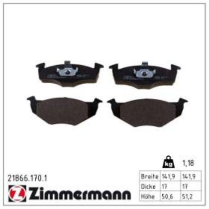 slika 21866.170.1-Pločice kočione prednje Seat Arosa-Seat Cordoba-Seat Ibiza-Škoda Fabia-VW Fox-VW Lupo-VW Polo-zamenski rezervni deo