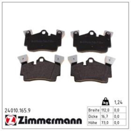 slika 24010.165.9-Pločice kočione zadnje Audi Q7 4LB-3.0 TFSI-3.0 TDI-3.6 FSI-4.2 FSI-4.2 TDI-6.0 TDI-Porsche Cayenne 9PA 3.2-S 4.5-Turbo S 4.5-zamenski rezervni deo
