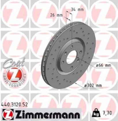 slika 440.3120.20-Disk kočioni prednji Citreon C4 I-II-III-DS4-DS5-Opel Corsa F-Opel Mokka-Peugeot 208 I-II-Peugeot 308 I-Peugeot 2008 II-Peugeot 3008 I-Peugeot 5008 I-zamesnki rezervni deo