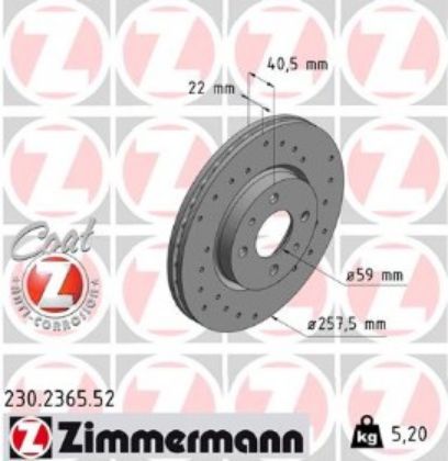 slika 230.2365.20-Disk kočioni prednji MiTo-Citroen Nemo-Fiat 500-Fiat 500C-Fiat Doblo-Fiat Fiorino-Fiat Idea-Fiat Linea-Fiat Panda-Fiat Punto-Fiat Qubo-Fiat Stilo-Lancia Dedra-Lancia Musa-Lancia Ypsilon-Pe